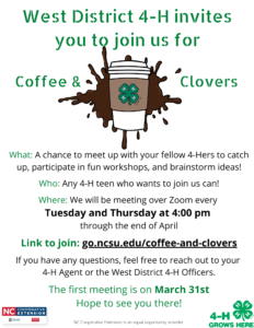 Cover photo for 4-H Coffee & Clovers