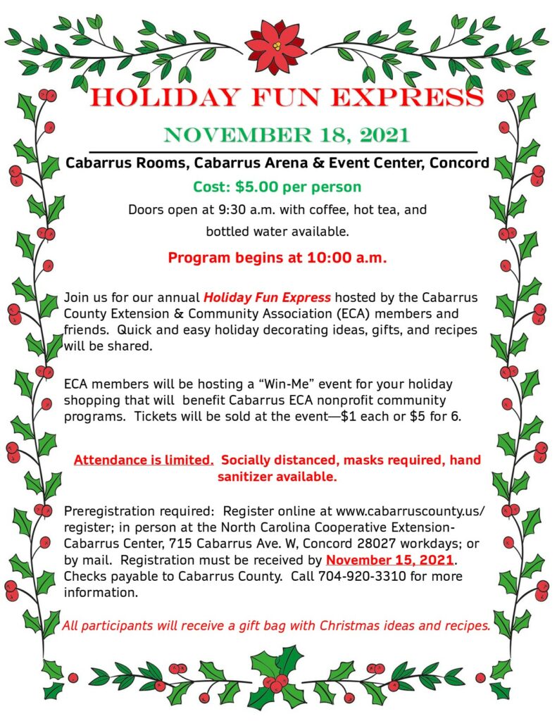 Holiday Fun Express flyer