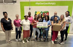 group photo at foodbank