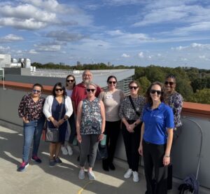 Group photo on roof top