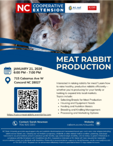Cover photo for Meat Rabbit Production
