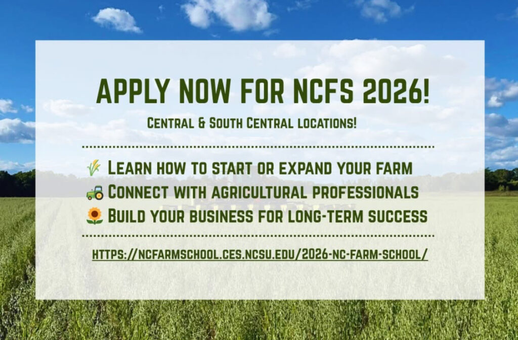 Flyer for NC Farm School